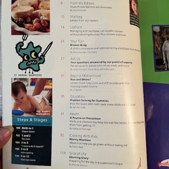 2/$25 Today's Parent Canada's Parenting Magazine March 2001 Vol 18 No 2 Vintage - Picture 2 of 7